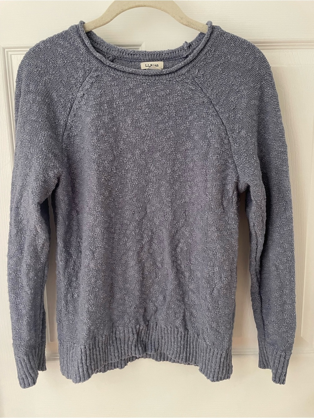 LL Bean Nubby Kit Roll-neck Cotton Sweater